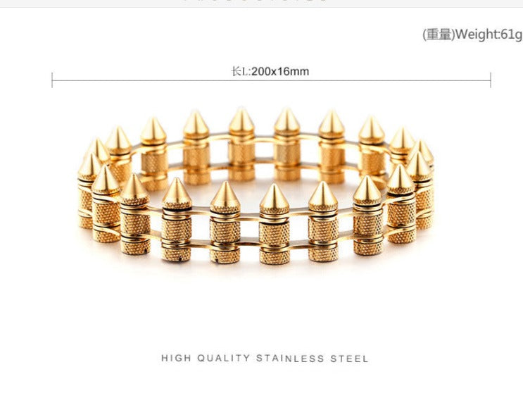Gothic Punk Style Mens Bracelet 20cm