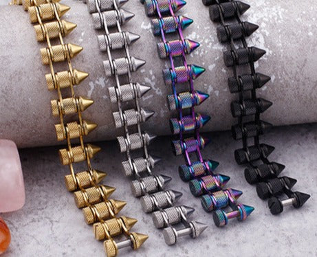 Gothic Punk Style Mens Bracelet 20cm