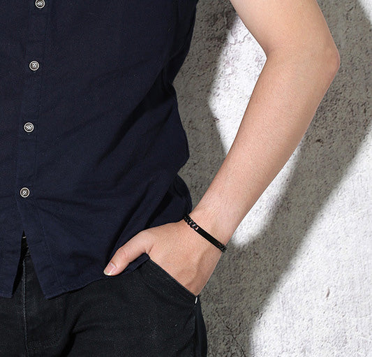 Engraved 2 Pcs Matching Friendship Bracelets Set