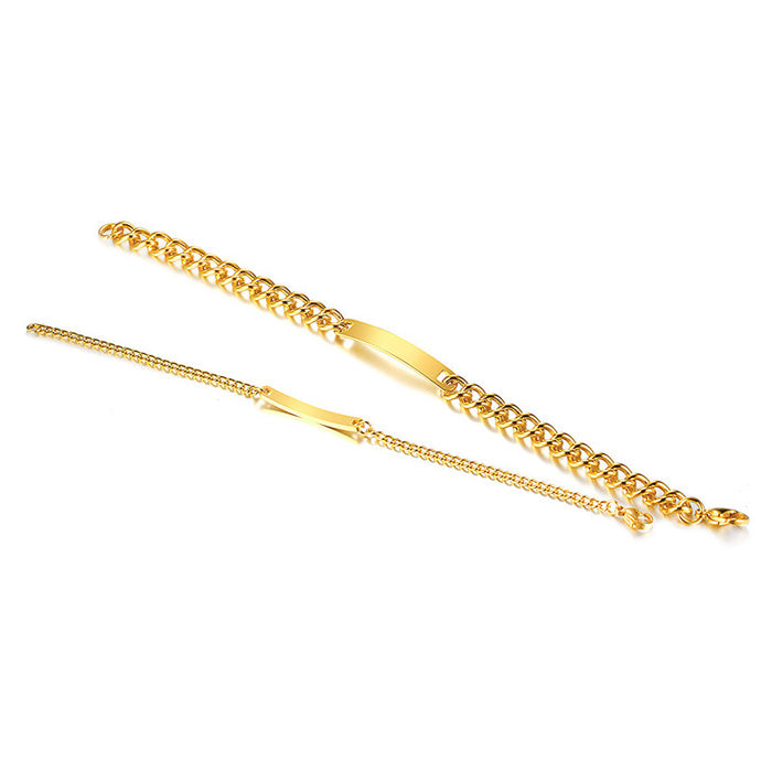Personalized Matching Relationship Bracelets for Couples