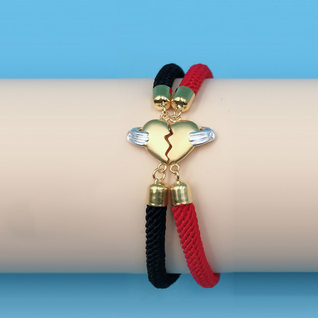 Magnetic Hearts Matching Friendship Bracelets Set