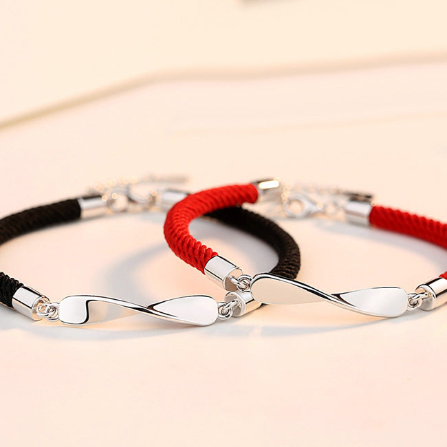 Engraved Mobius Friendship Bracelets Set