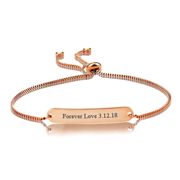 Engraved Bracelet Birthday Gift for Girlfriend
