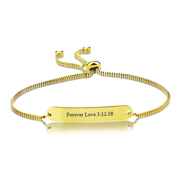 Engraved Bracelet Birthday Gift for Girlfriend