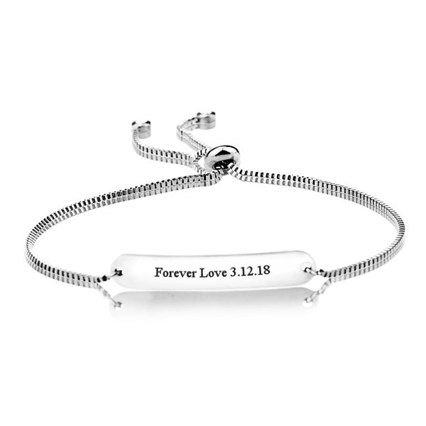 Engraved Bracelet Birthday Gift for Girlfriend