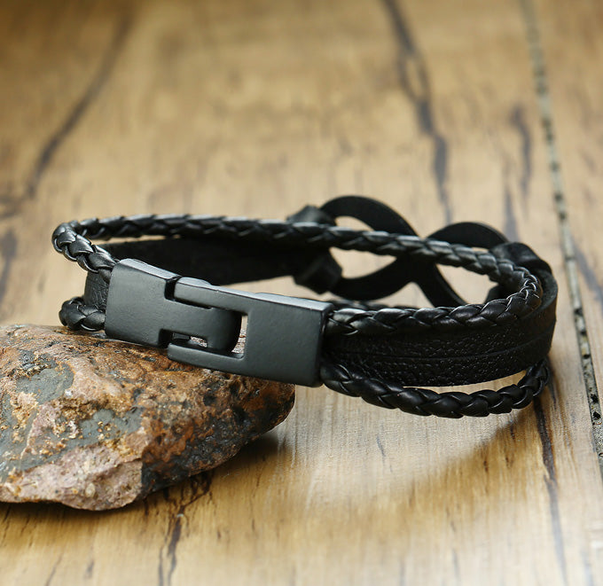 Infinity Charm Mens Promise Bracelet Birthday Gift