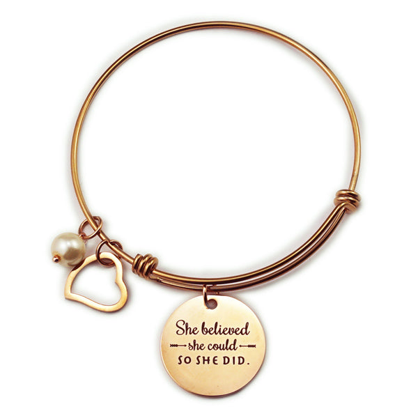 Charm Bracelet Graduation Gift for Daughter