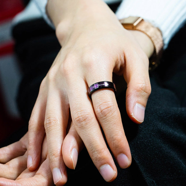 Her King His Queen Wedding Rings for Couple