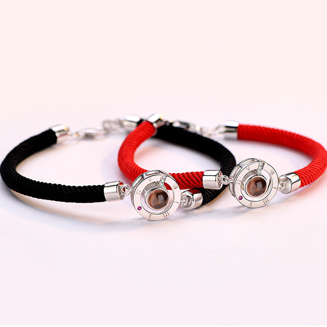 Light Projection Friendship Bracelets Set for 2