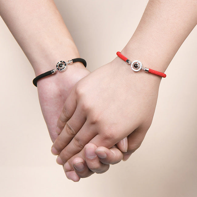 Light Projection Friendship Bracelets Set for 2