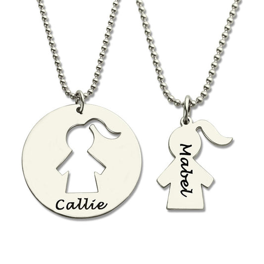 Mother Daughter Necklace Xmas Gift Set