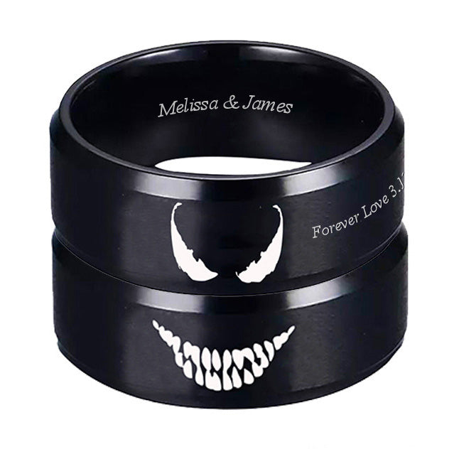 Matching Devil Rings Couple Christmas Gifts