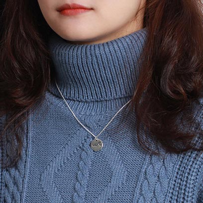 Mountain and Sea Promise Necklaces Set for 2