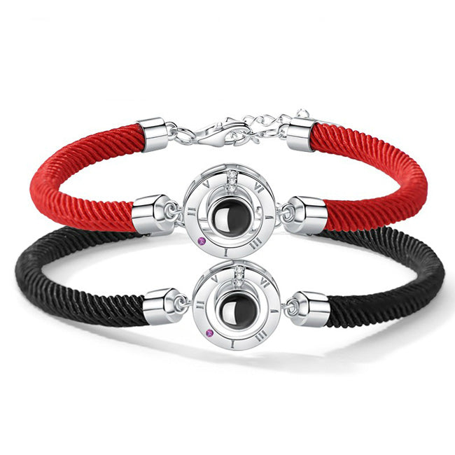 Light Projection Friendship Bracelets Set for 2