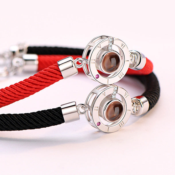 Light Projection Friendship Bracelets Set for 2