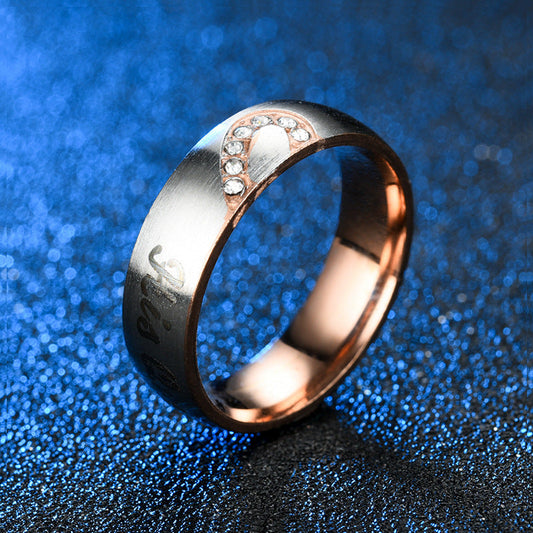 His Queen Her King Matching Couple Rings Set