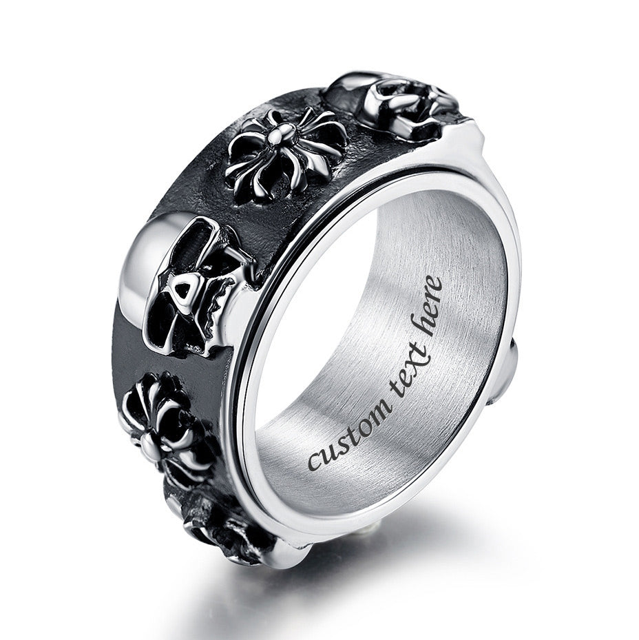 Custom Fidget Spinning Punk Ring