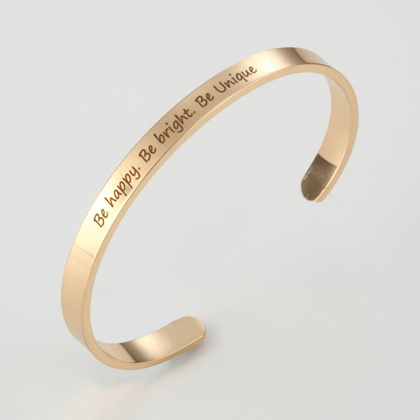 Inspirational Cuff Bracelet Gift for Him or Her