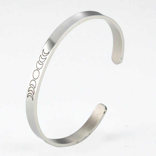Moon Phases Cuff Bracelet for Women