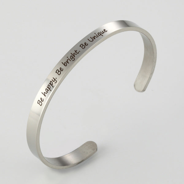 Inspirational Cuff Bracelet Gift for Him or Her