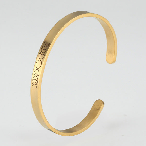 Moon Phases Cuff Bracelet for Women