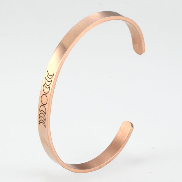 Moon Phases Cuff Bracelet for Women