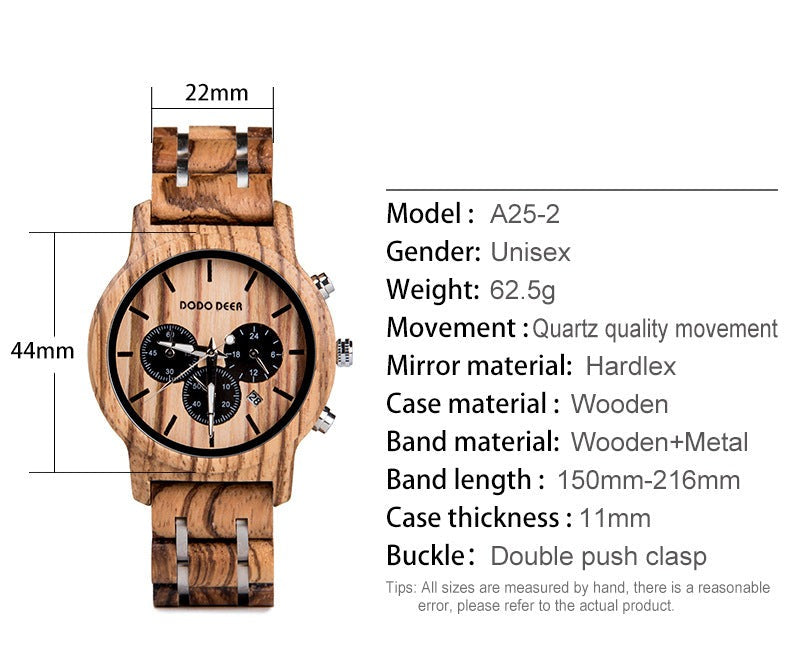 Custom Matching Wood Couple Watch Set