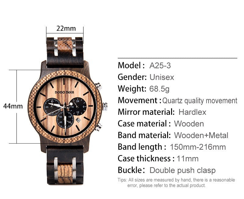 Custom Matching Wood Couple Watch Set