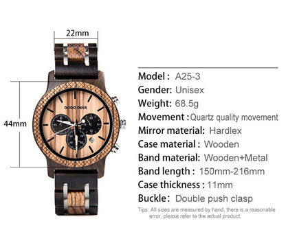 Custom Matching Wood Couple Watch Set