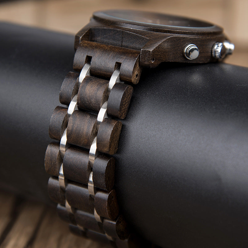 Custom Matching Wood Couple Watch Set