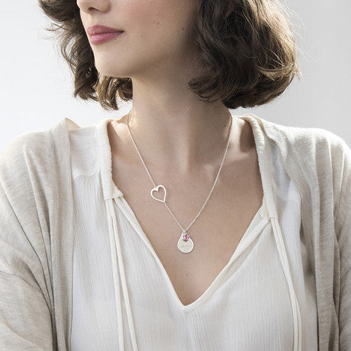 Custom Name Heart Pendant Gift for Girlfriend