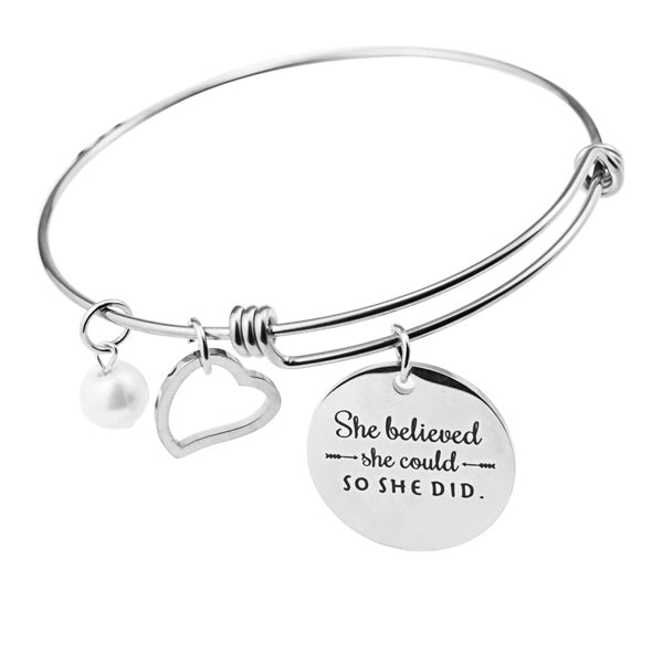 Charm Bracelet Graduation Gift for Daughter