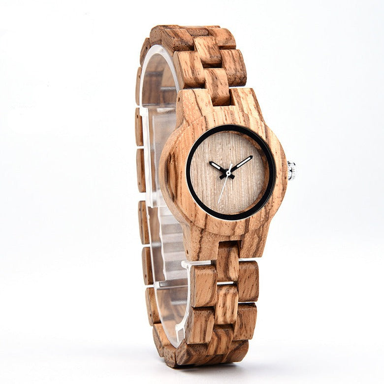 Blank Dial Matching Wood Couple Watch Set