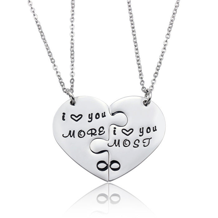 Engraved Hearts Relationship Promise Couples Jewelry Anniversary Gift –  Gullei