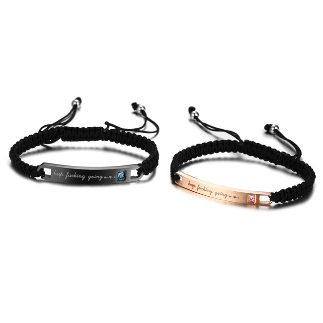 Matching Motivational Friendship Bracelets Set