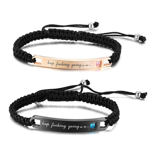 Matching Motivational Friendship Bracelets Set