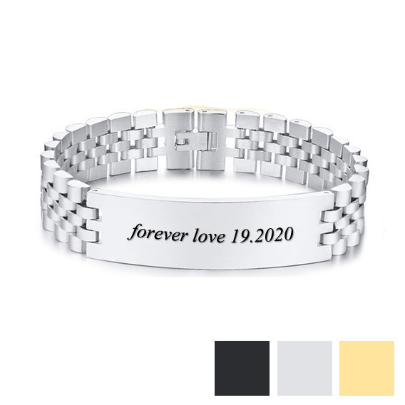 Mens Promise Bracelet Anniversary Gift Birthday Present