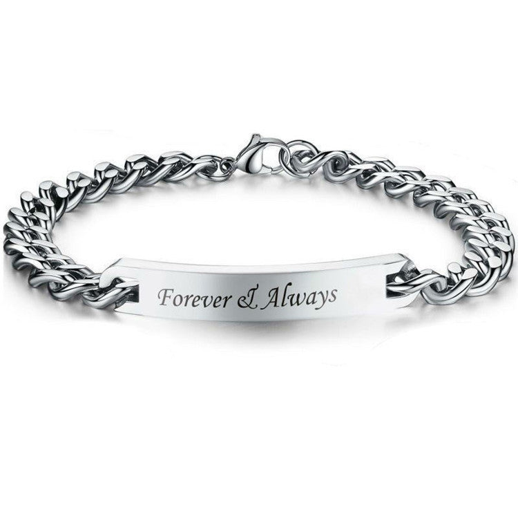 Matching Soulmates Couples Engravable Bracelet Set for 2