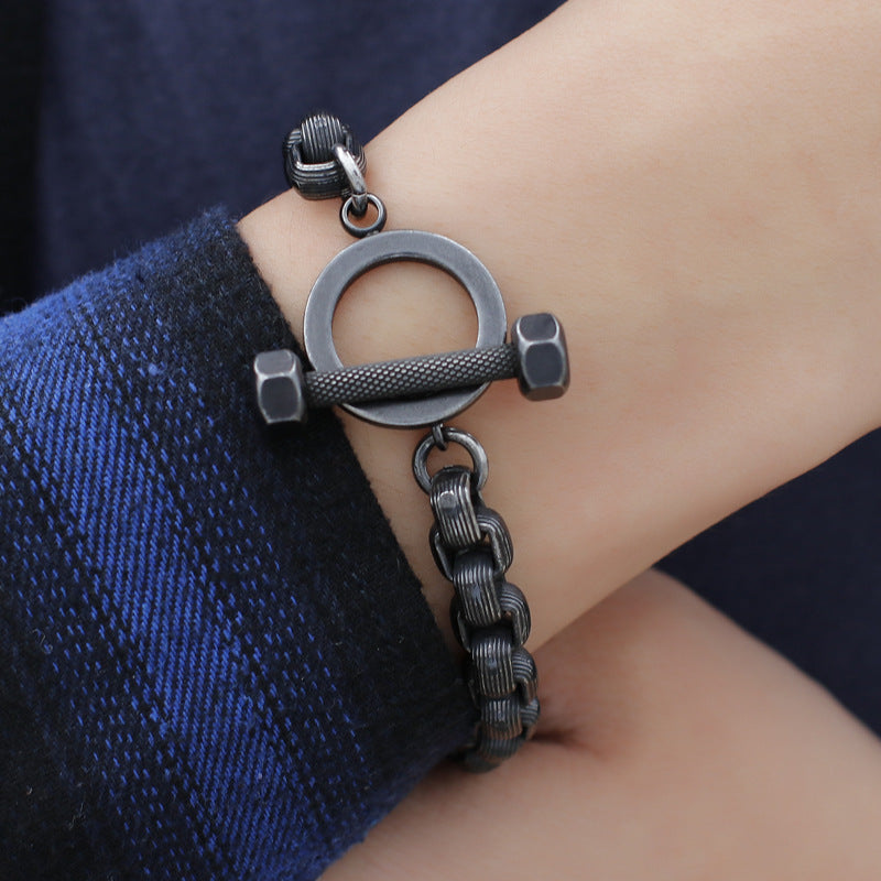 Mens Vintage Chain Bracelet 21.5cm