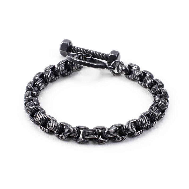 Mens Vintage Chain Bracelet 21.5cm