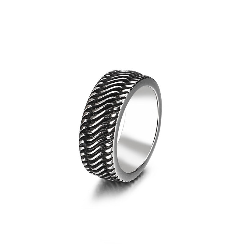 Custom Vintage Mens Ring Gift for Motorcyclist