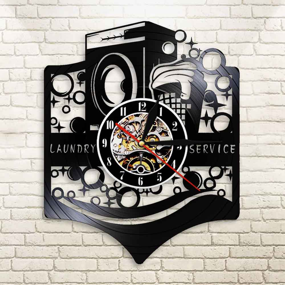 Personalised Wall Deco Clock for Laundry Shop