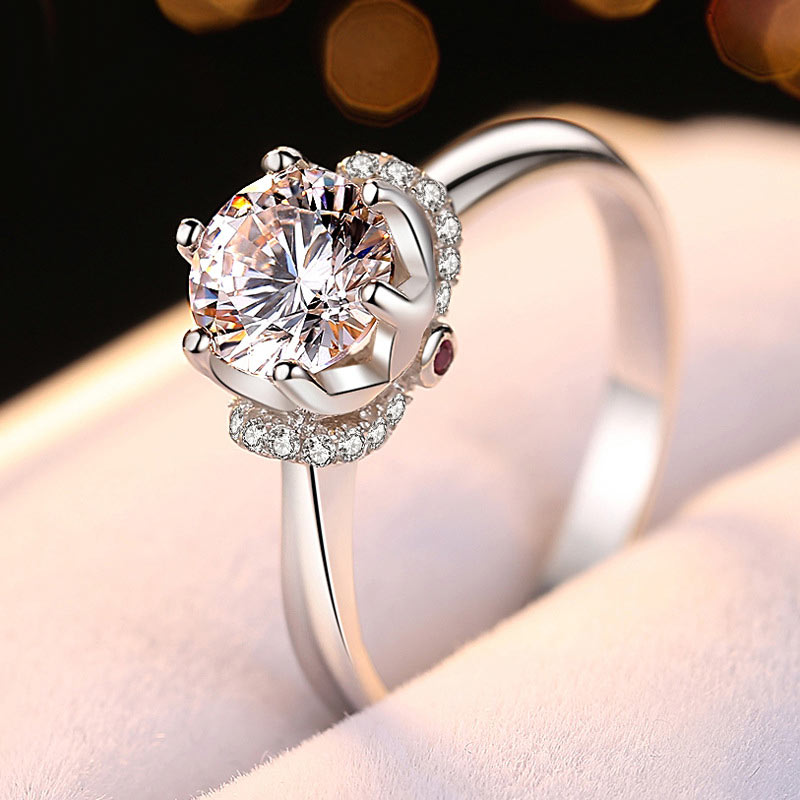 1.5 Carat Diamond Engagement Rings Set for 2