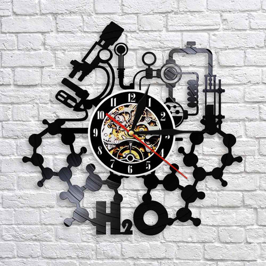 Wall Deco Silent Clock Gift for Scientist