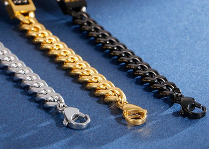 Fidget Spinner Beads Mens Bracelet 20cm
