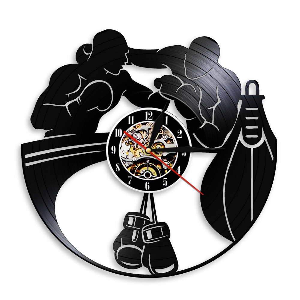 Wall Decoration Clock Gift for Boxing Coach