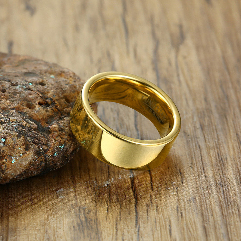 Mens Ring with Custom Engraving Tungsten
