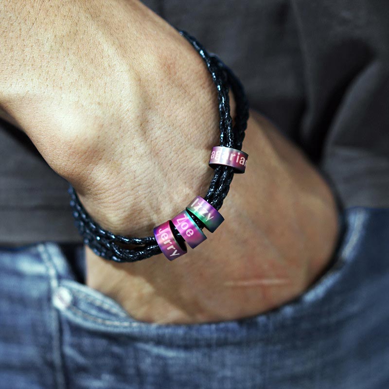Family Name Bracelet for Dad