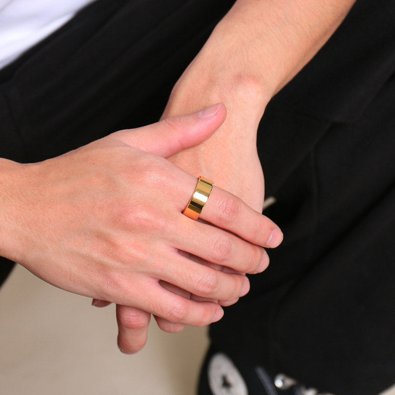 Mens Ring with Custom Engraving Tungsten