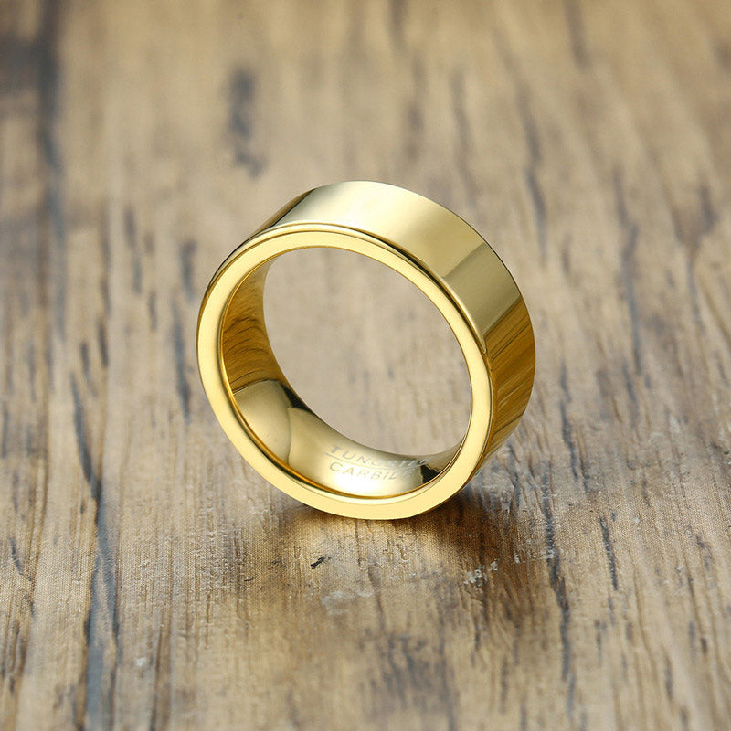 Mens Ring with Custom Engraving Tungsten